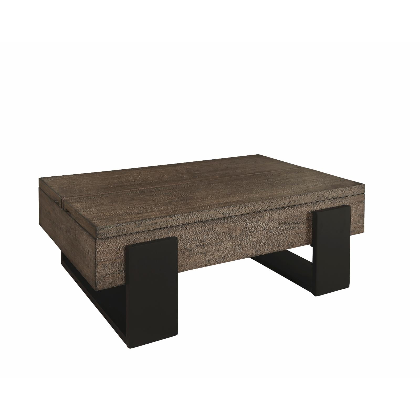 Progressive Furniture Winter Park Wood Lift-Top Cocktail Table in Brown/Black