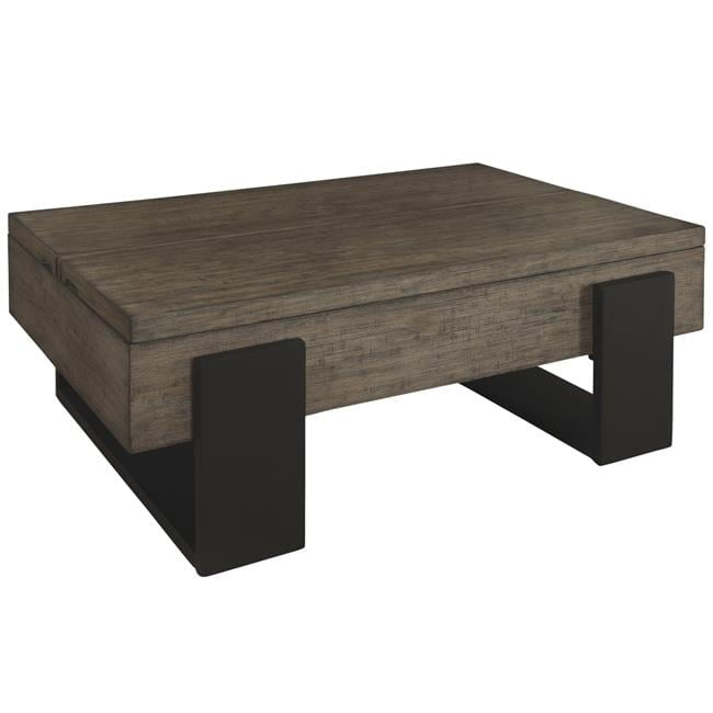 Progressive Furniture Winter Park Wood Lift-Top Cocktail Table in Brown/Black