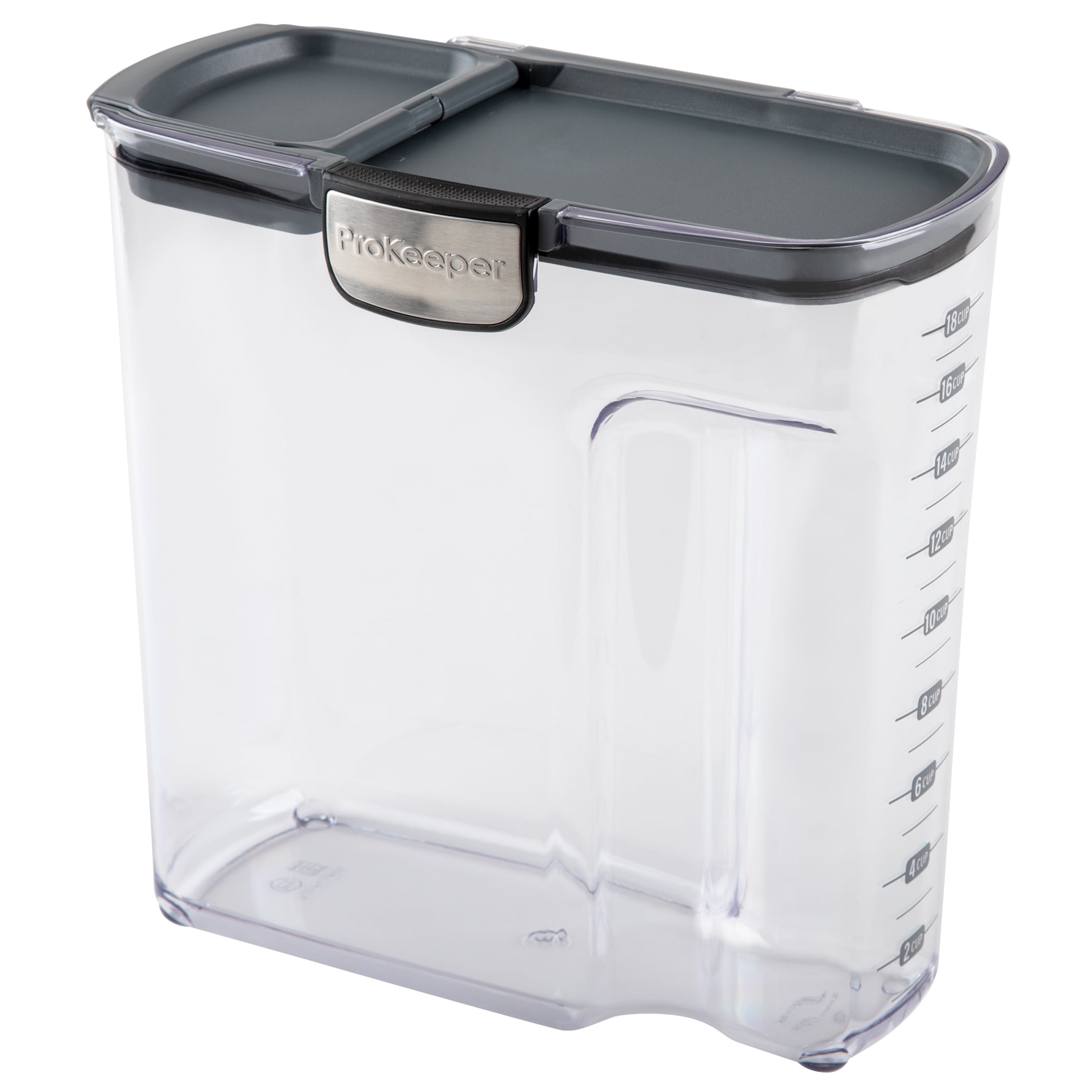 Progressive Large Cereal ProKeeper+ Food Storage Container, 18 Cups, Grey