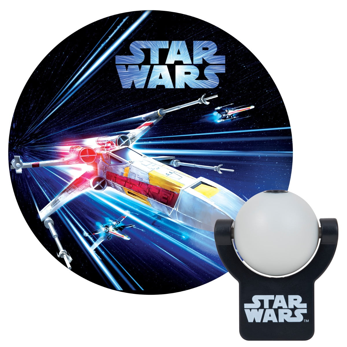 Projectables Star Wars LED Night Light, X-Wing Fighter, Dusk to Dawn, 43644