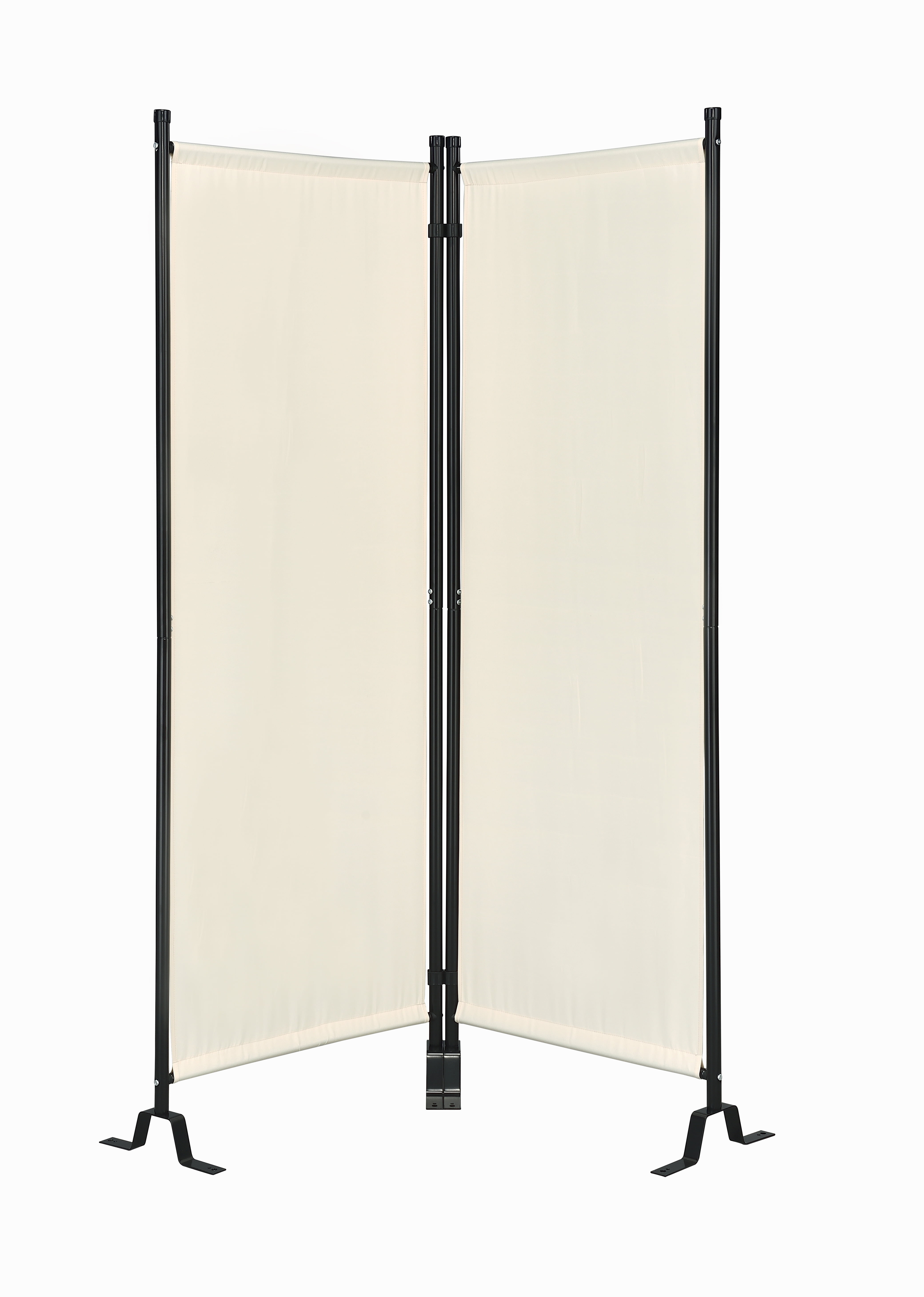 Proman Products FS17182 Galaxy II Indoor/Outdoor Room Divider (2-Panels, 24" with Panel), Water Repellent Fabric, Metal Frame, 50.25" W x 12" D x 71" H, Beige
