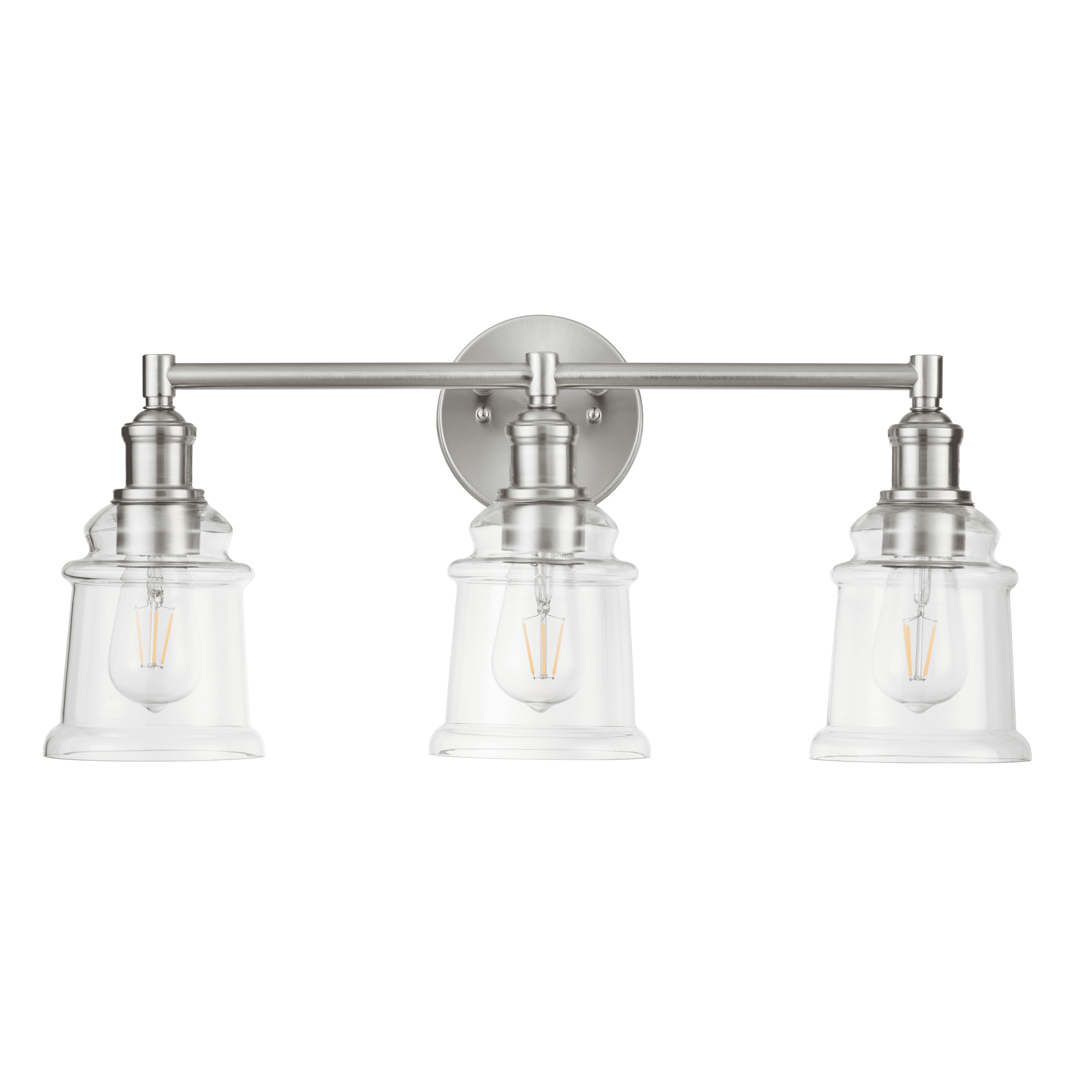 Prominence Home Eaton Ridge Three Light Vanity in Brushed Nickel