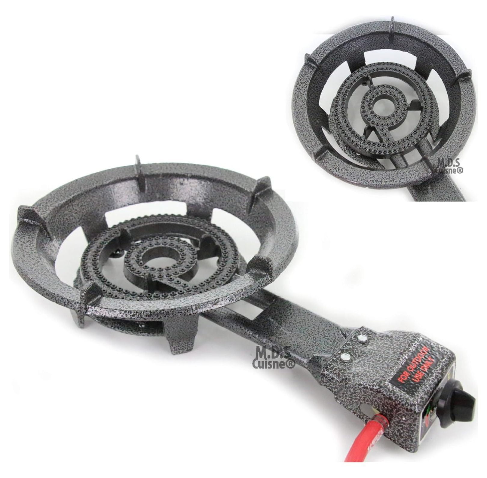 Propane Single Big Large Gas Burner Portable Stove Camping BBQ with Hose & Regulator