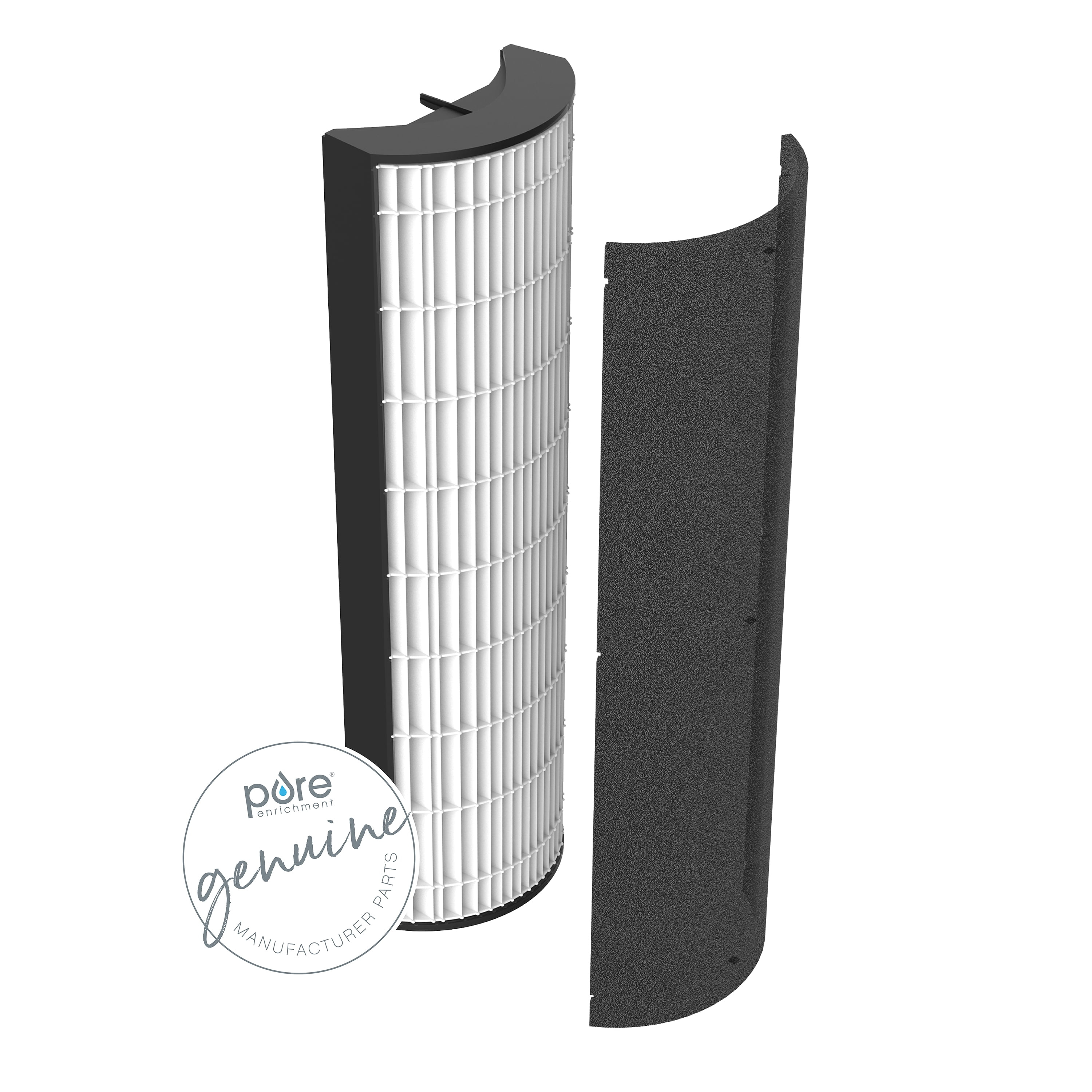Pure Enrichment 2-in-1 True HEPA Replacement Filter with Carbon, 0.55 lb, for PureZone Elite