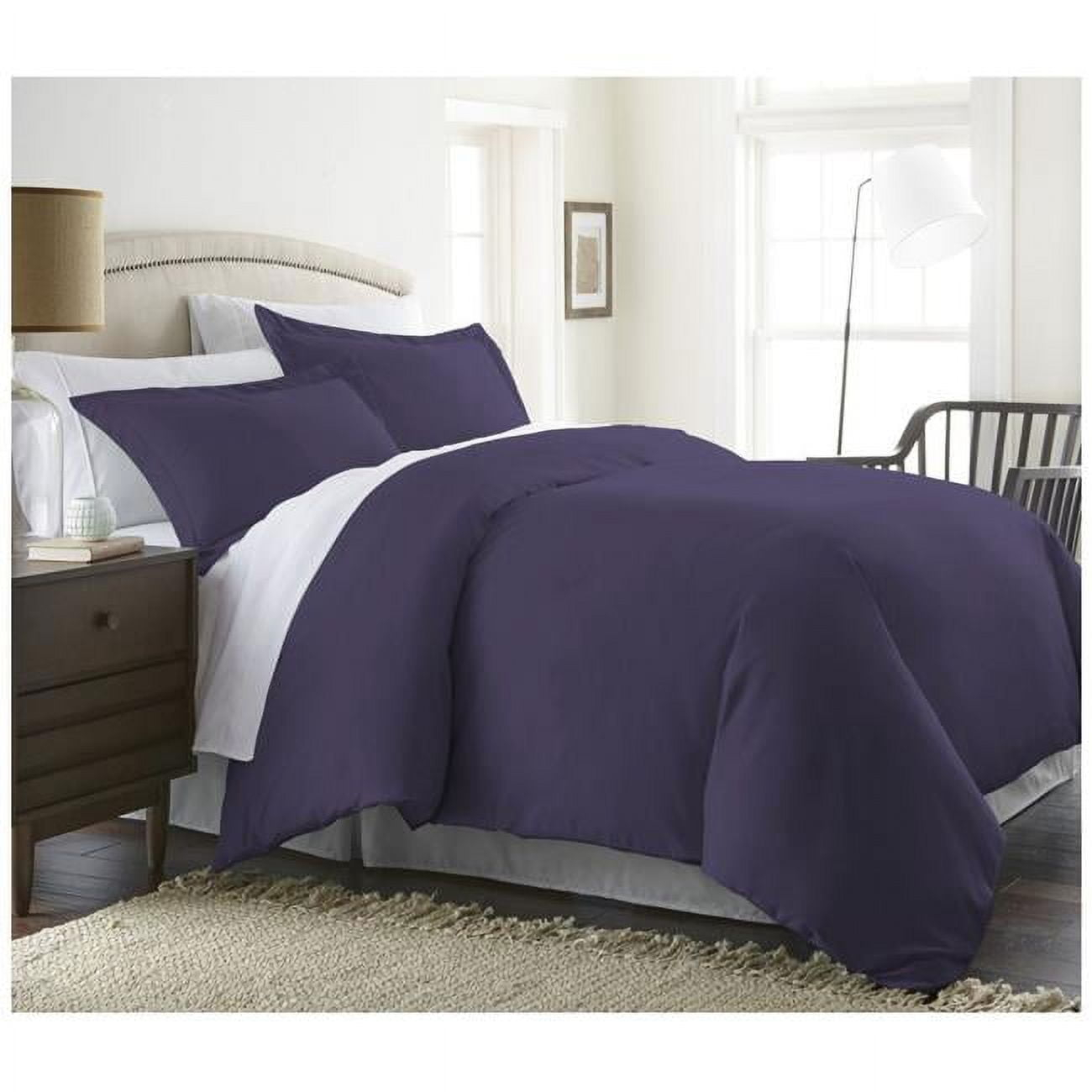 Purple 3 Piece Duvet Cover Set King/California King, by Simply Soft