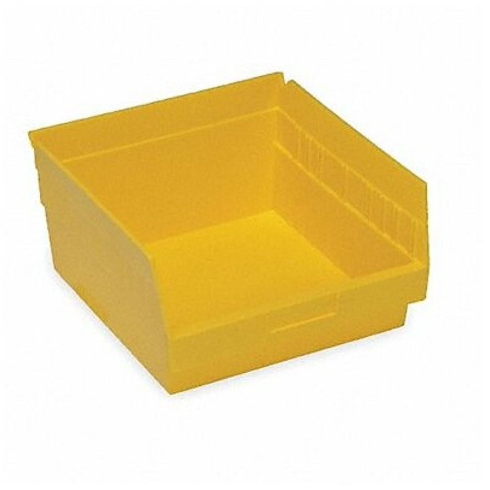 Quantum Storage Systems Shelf Bin,Yellow,Polypropylene,6 in QSB209YL