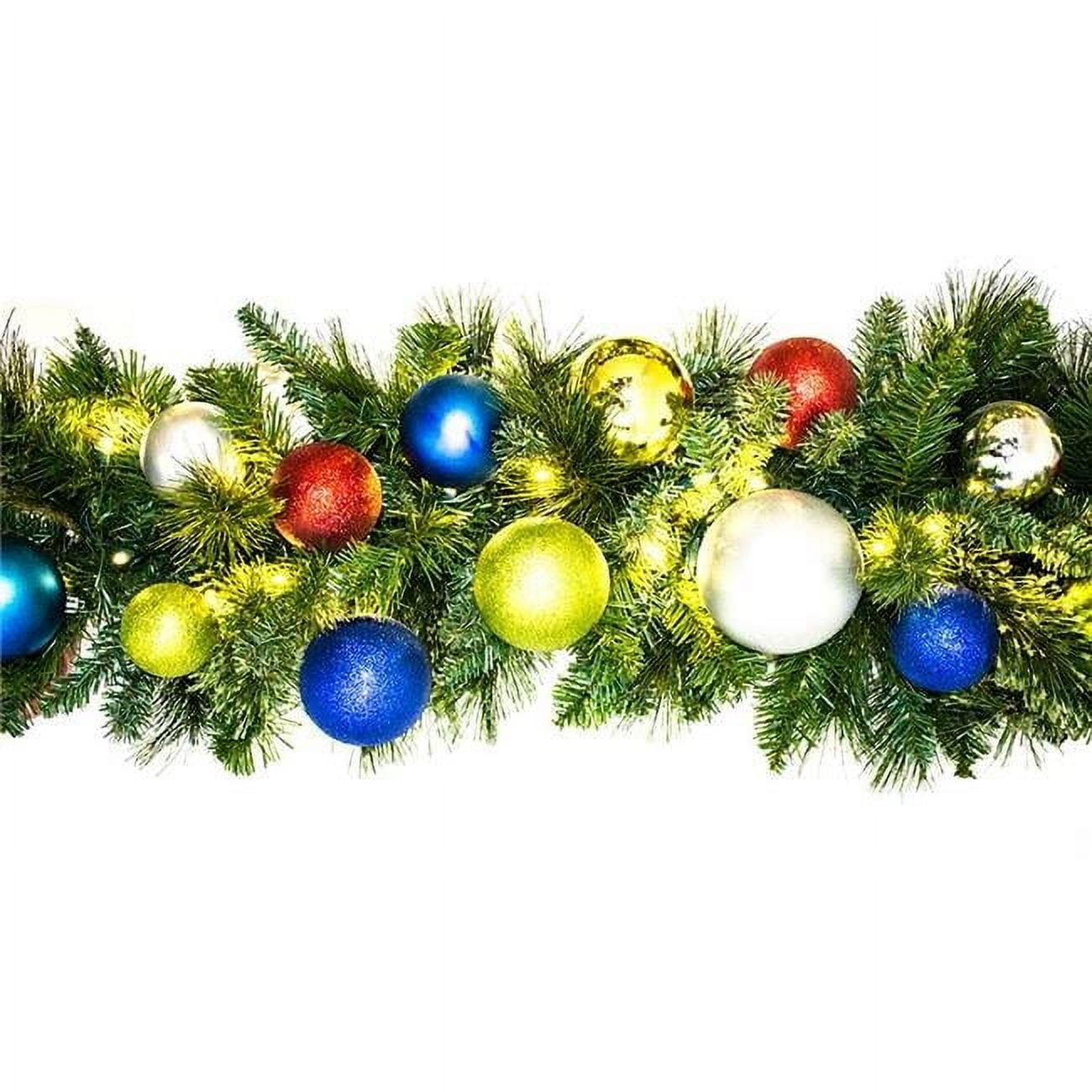 108'' in. Lighted Faux Garland