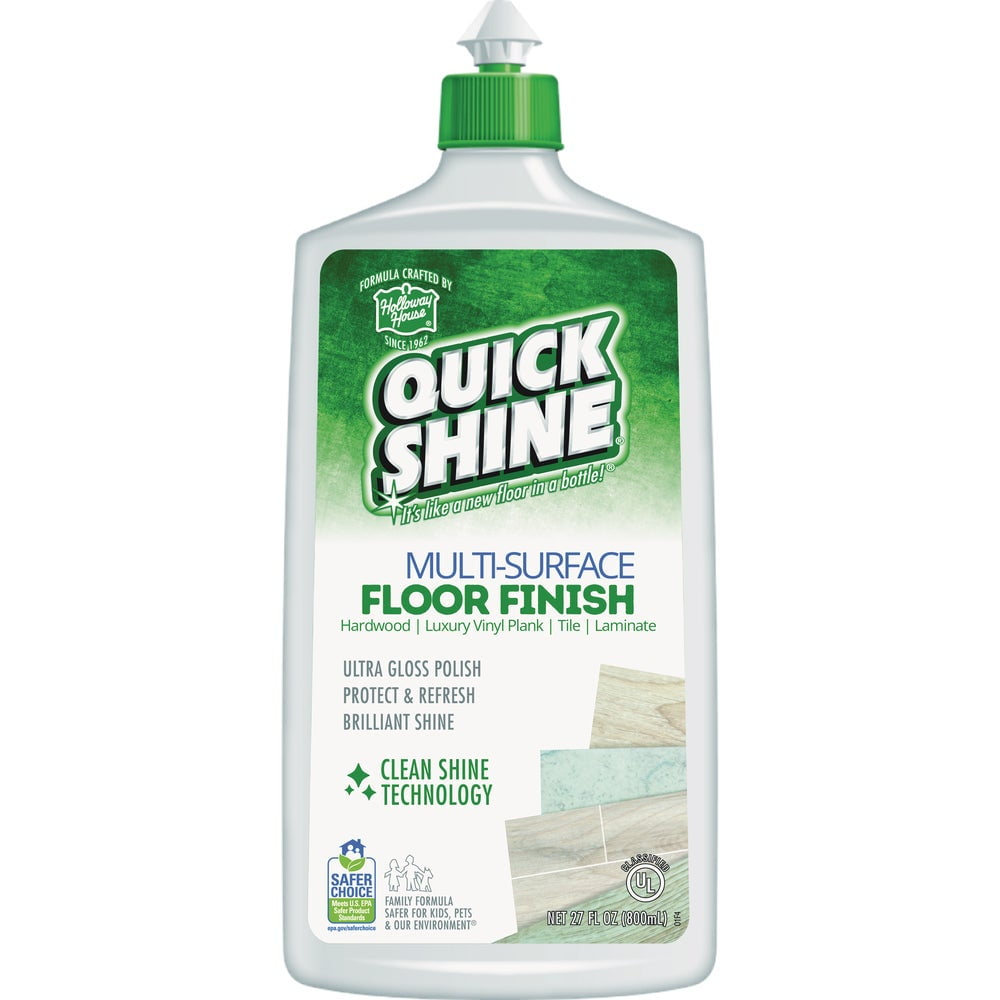 Quick Shine Multi-Surface Floor Finish, Pfas-Free Formula, All Purpose Household Floor Polish, 27 oz