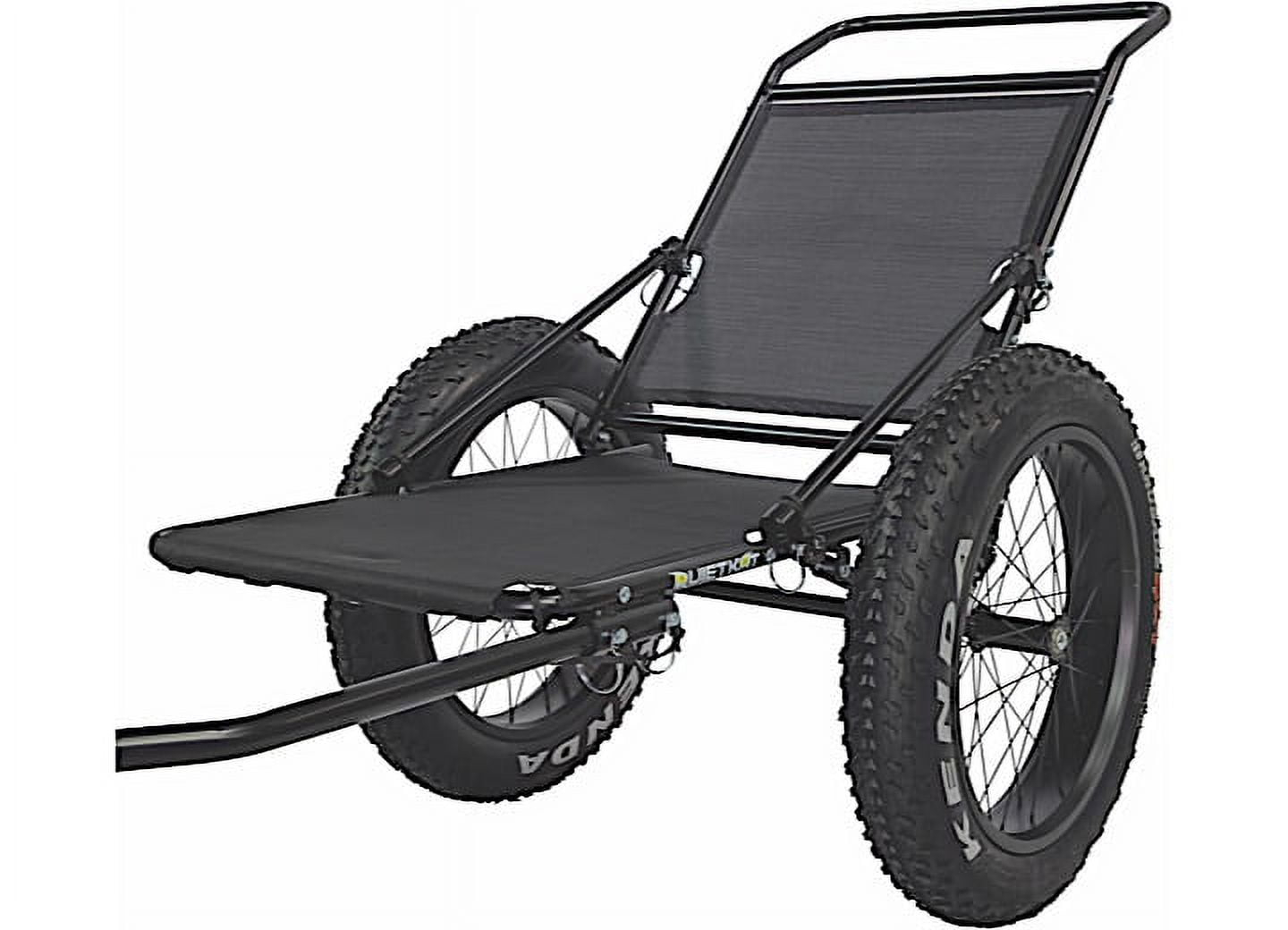 QuietKat Two-Wheel Bicycle Cargo Trailer, Black