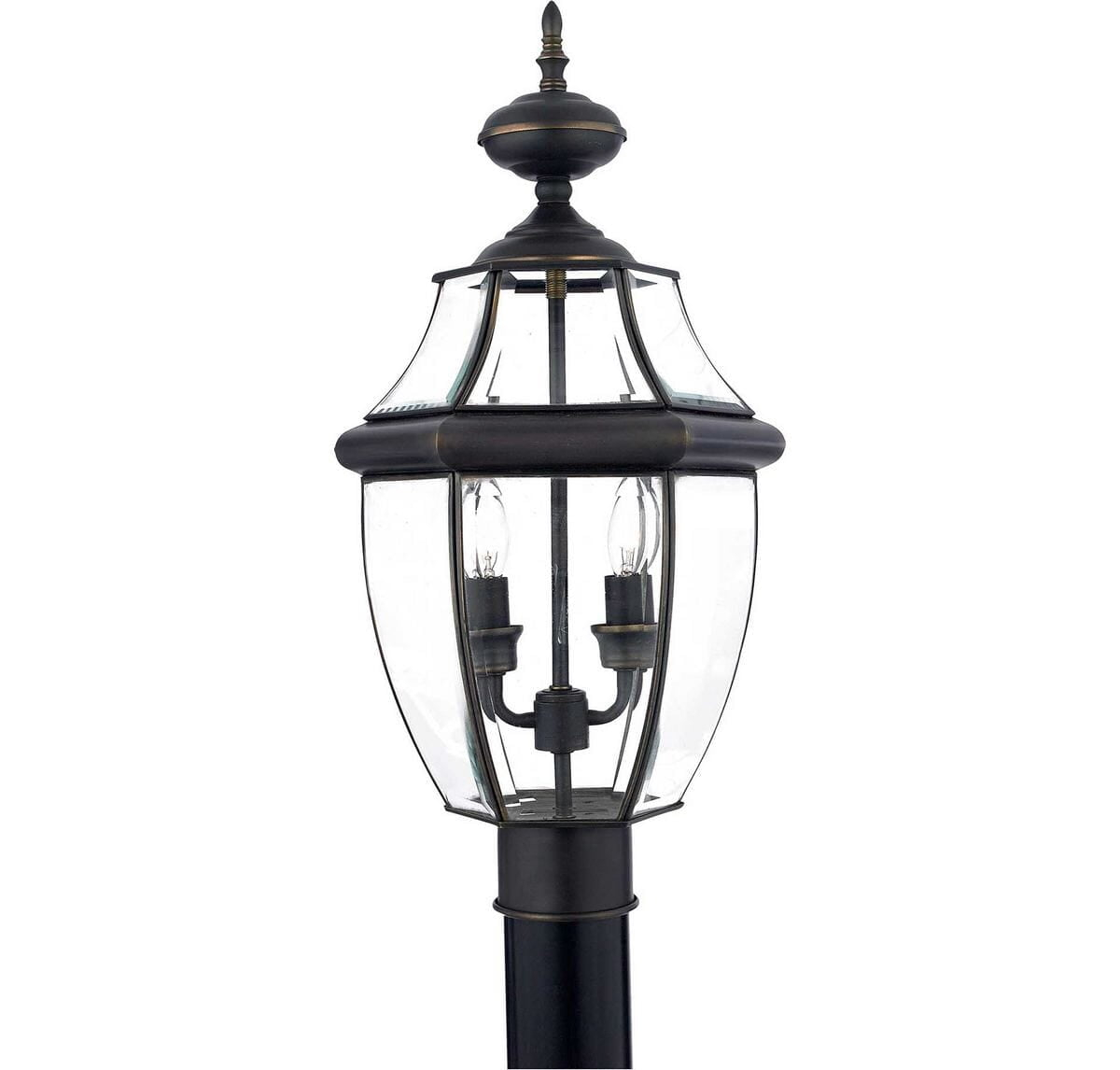 Quoizel Lighting Newbury 2 - Light Post Light in  Medici Bronze