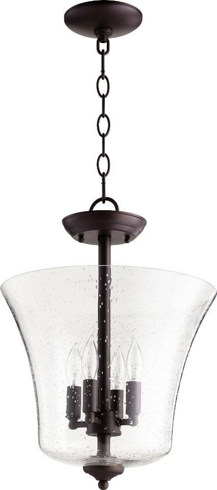 Quorum Lighting 4 - Light Pendant in  Oiled Bronze
