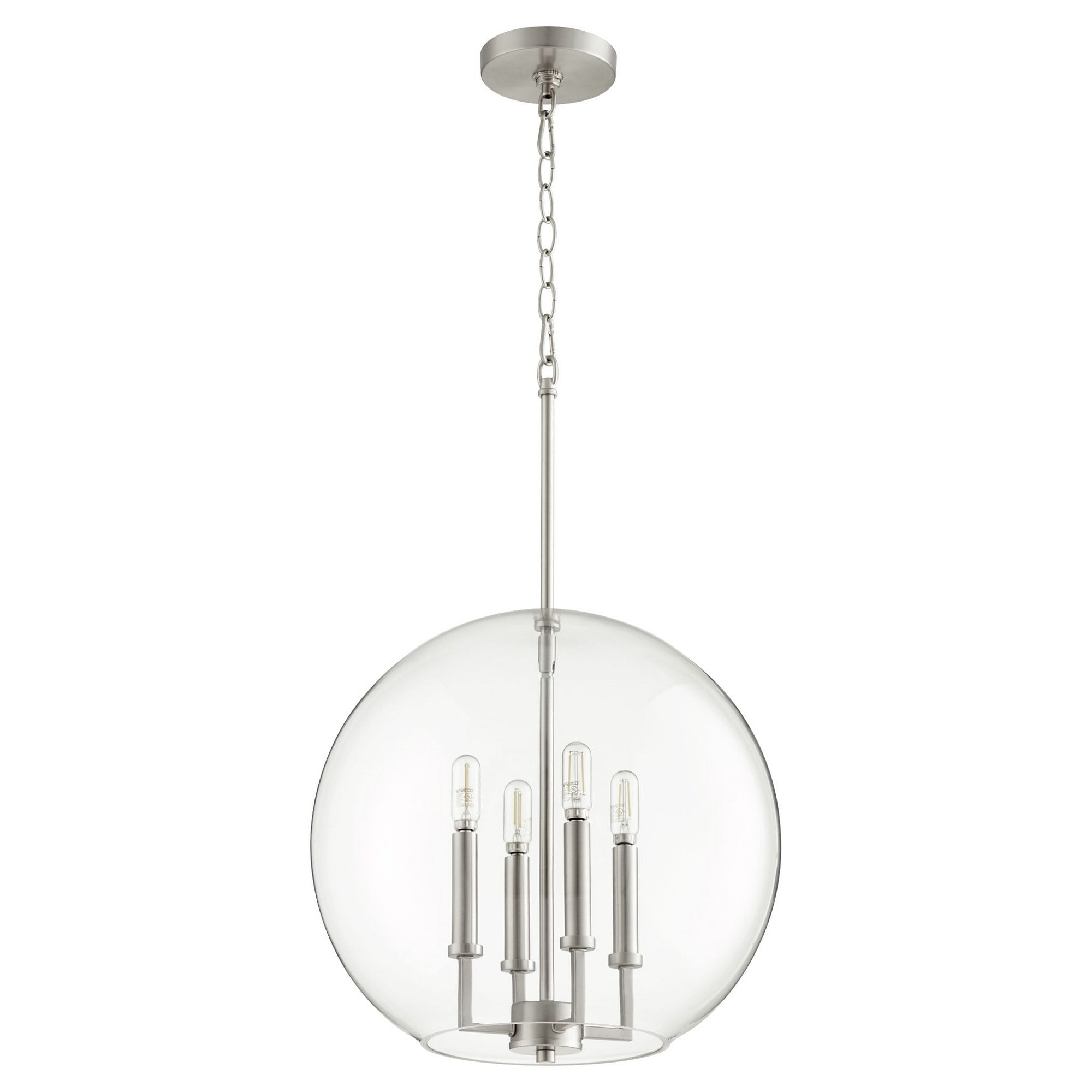 Quorum Lighting 4 - Light Pendant in  Satin Nickel