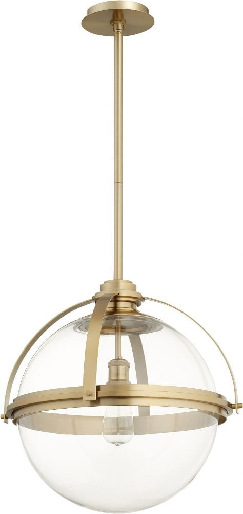 Quorum Lighting Meridian 1 - Light Pendant in  Aged Brass