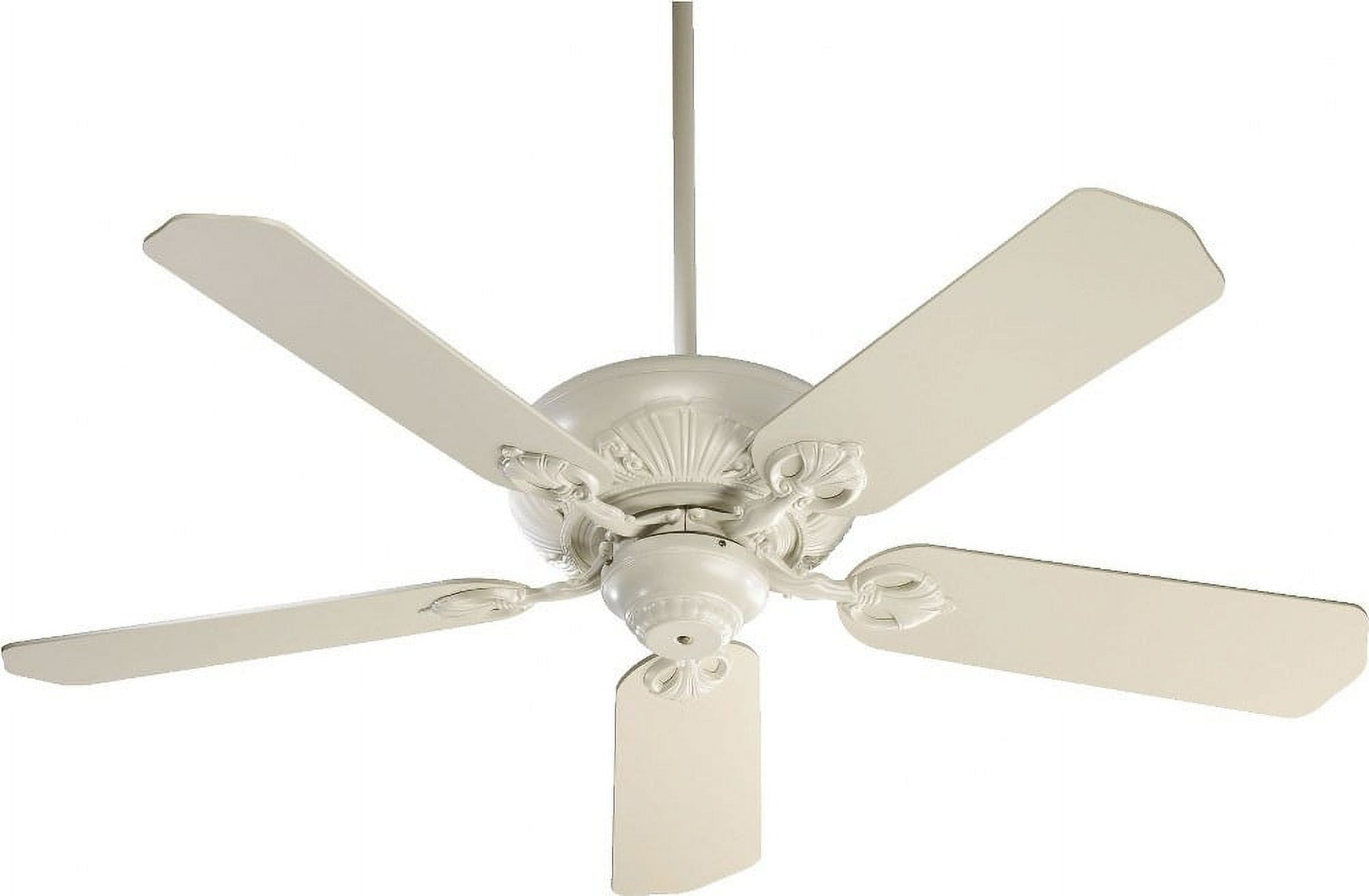 Quorum Lighting Chateaux 52 5-Blade Antique White Fan