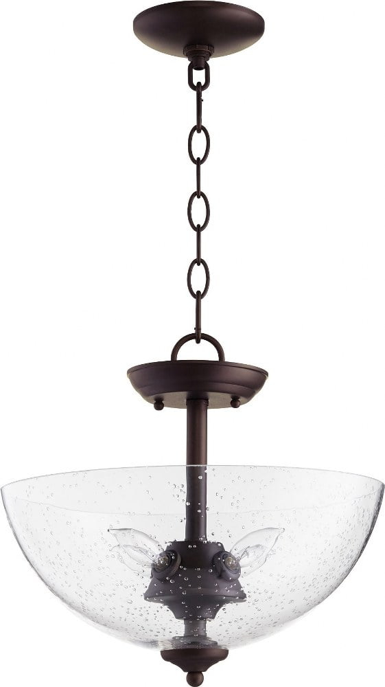 Quorum Lighting 4 - Light Pendant in  Oiled Bronze