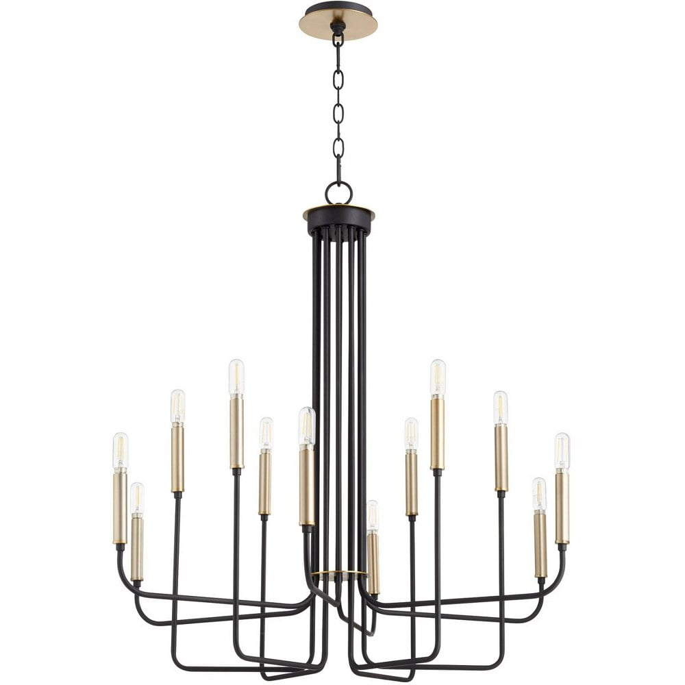Quorum Lighting - Hope - 12 Light Chandelier In Soft Contemporary Style-33