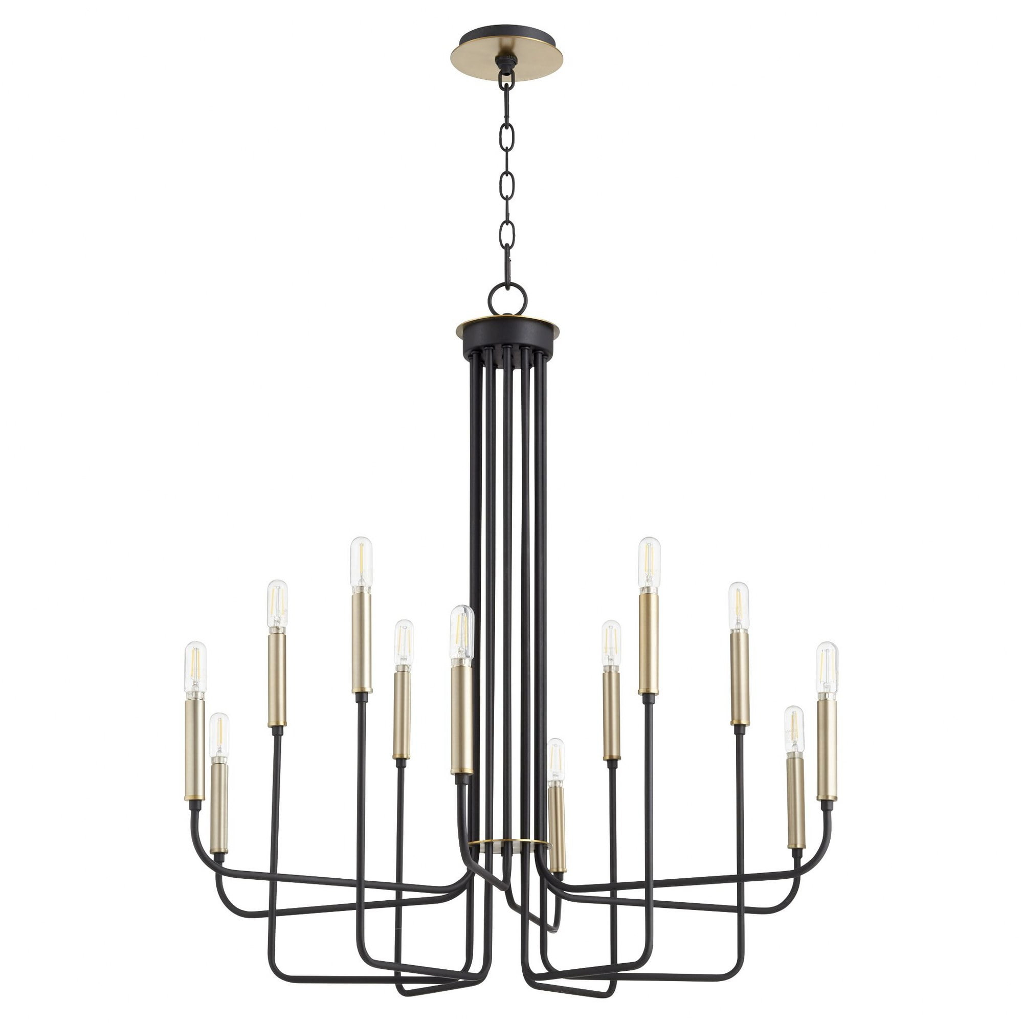 Quorum Lighting - Hope - 12 Light Chandelier In Soft Contemporary Style-33