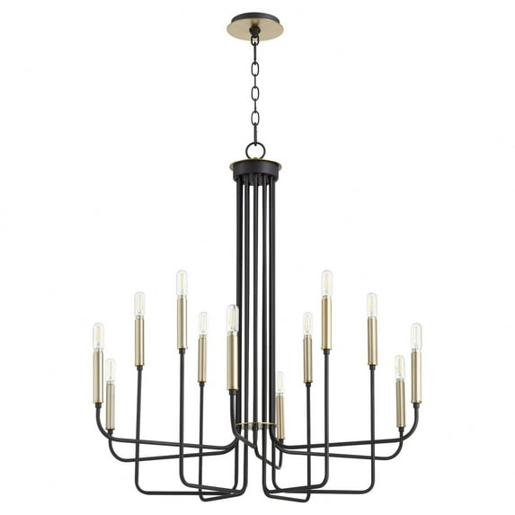 Quorum Lighting - Hope - 12 Light Chandelier In Soft Contemporary Style-33