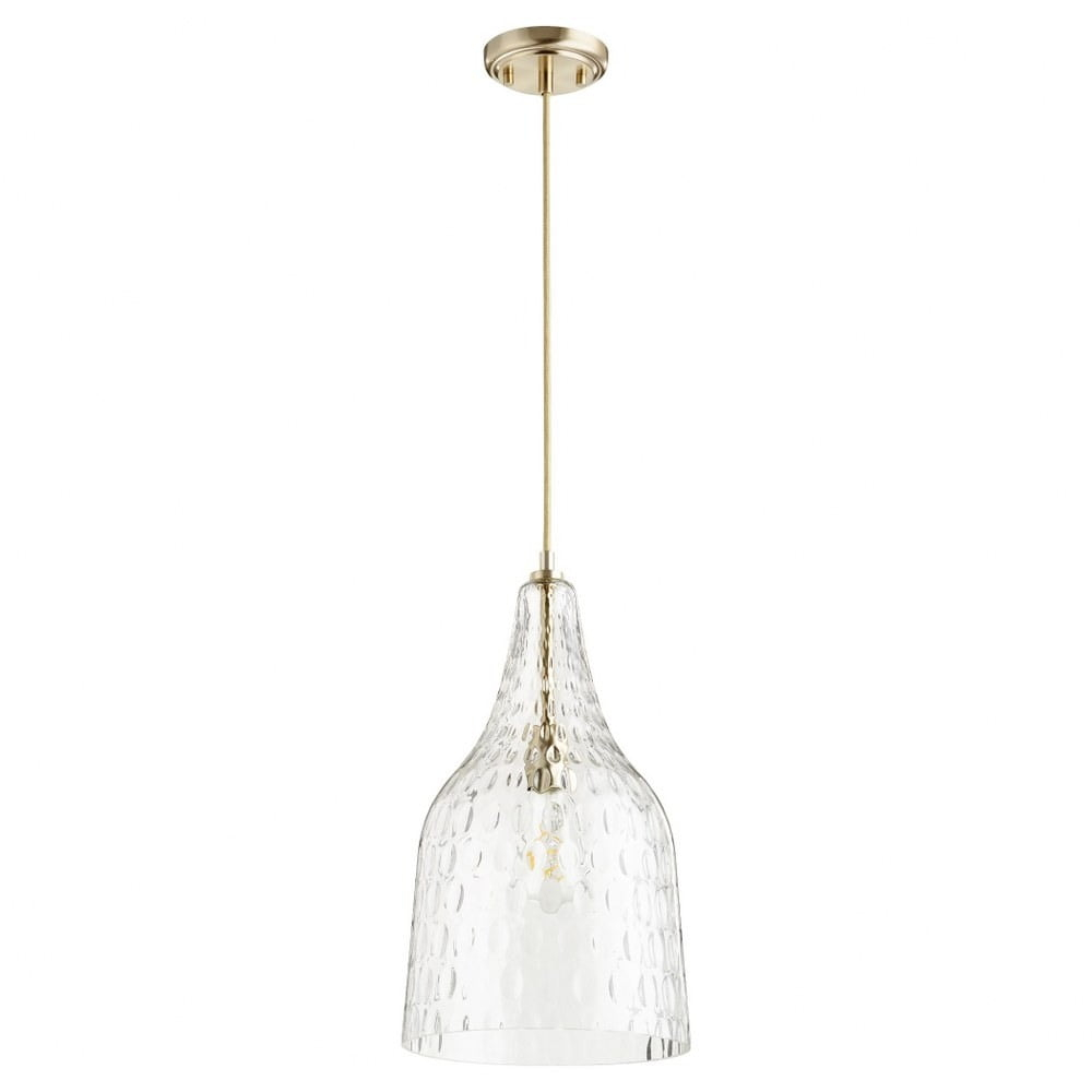 Quorum Lighting 1 - Light Pendant in  Aged Brass