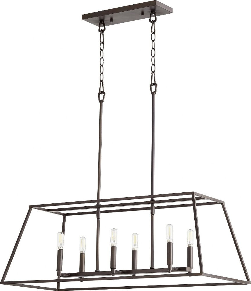 Quorum Lighting Gabriel 6-Light Oiled Bronze Pendant