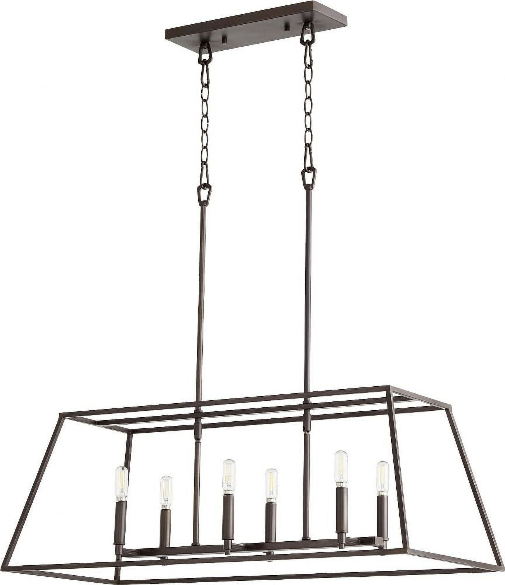 Quorum Lighting Gabriel 6-Light Oiled Bronze Pendant