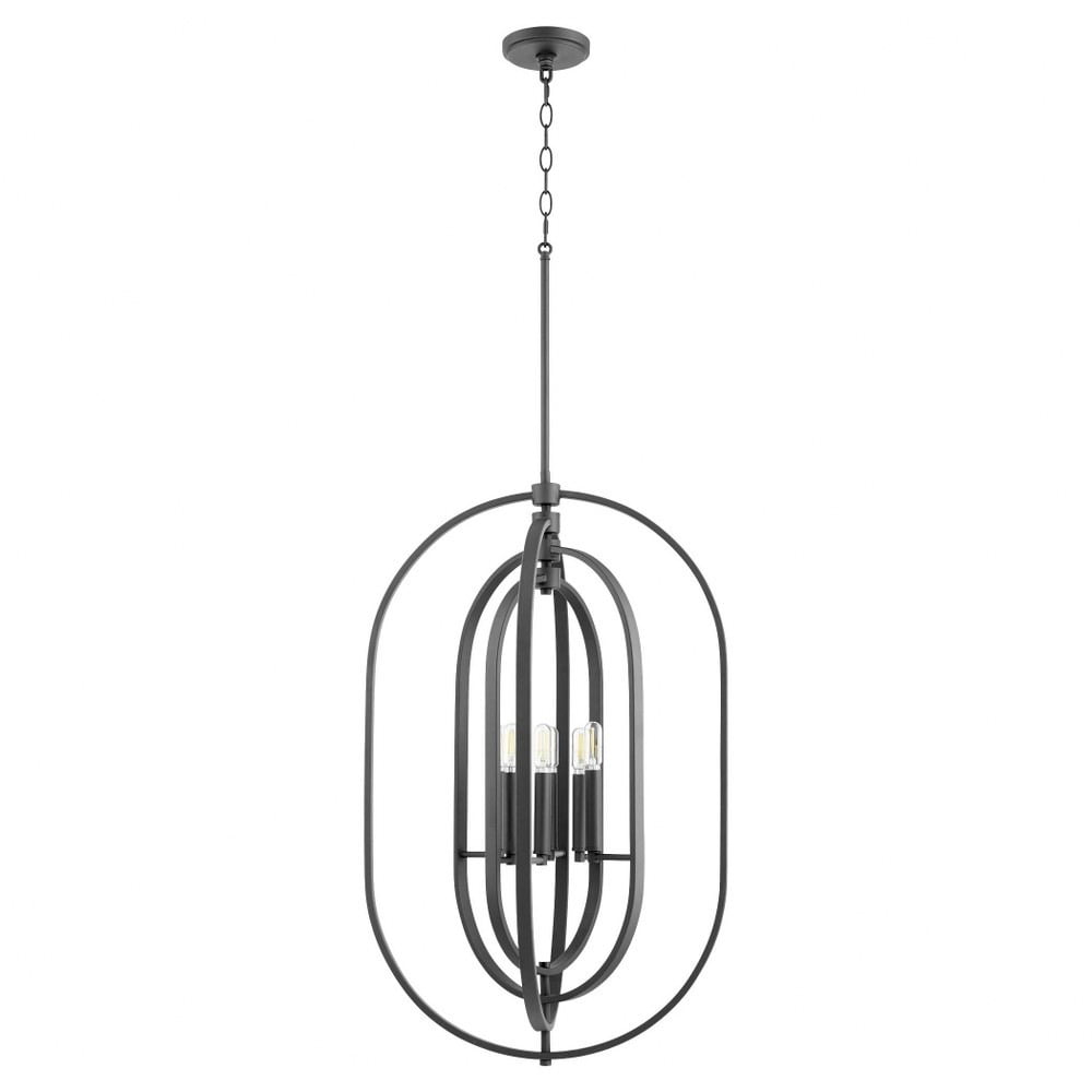 Quorum Lighting 6 - Light Pendant in  Noir
