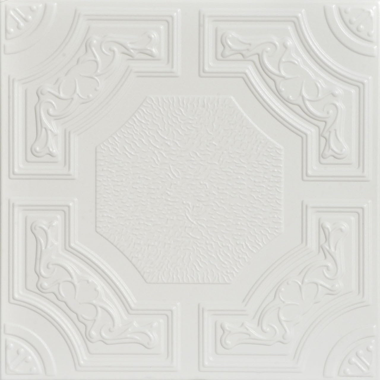 Evergreen 1.6 ft. x 1.6 ft. Polystyrene Glue-up Ceiling Tile