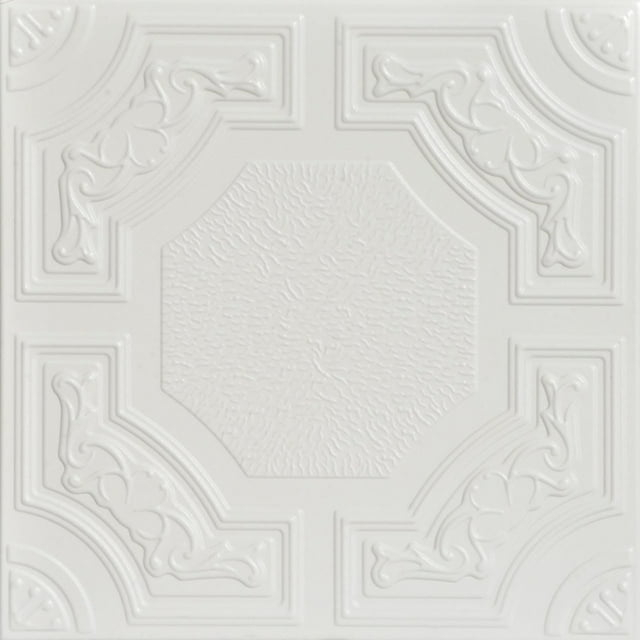 Evergreen 1.6 ft. x 1.6 ft. Polystyrene Glue-up Ceiling Tile
