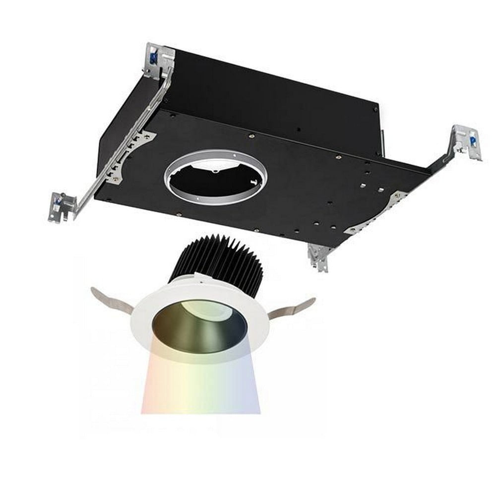 R3ARWT-A827-BKWT-WAC Lighting-Aether-22.5W 50 degree 1 LED Round Trim in Contemporary Style-5.13 Inches Wide by 3.5 Inches High-Black-White