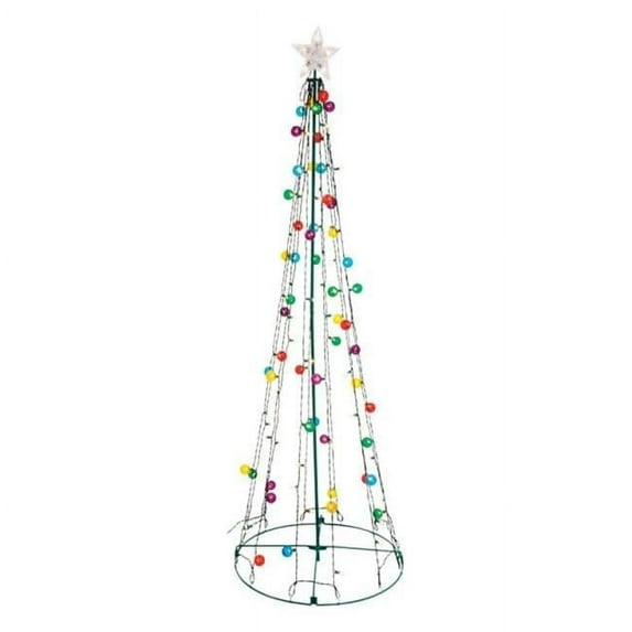 Sienna Incandescent Multi Twinkling String Tree 6.5 ft. Yard Decor