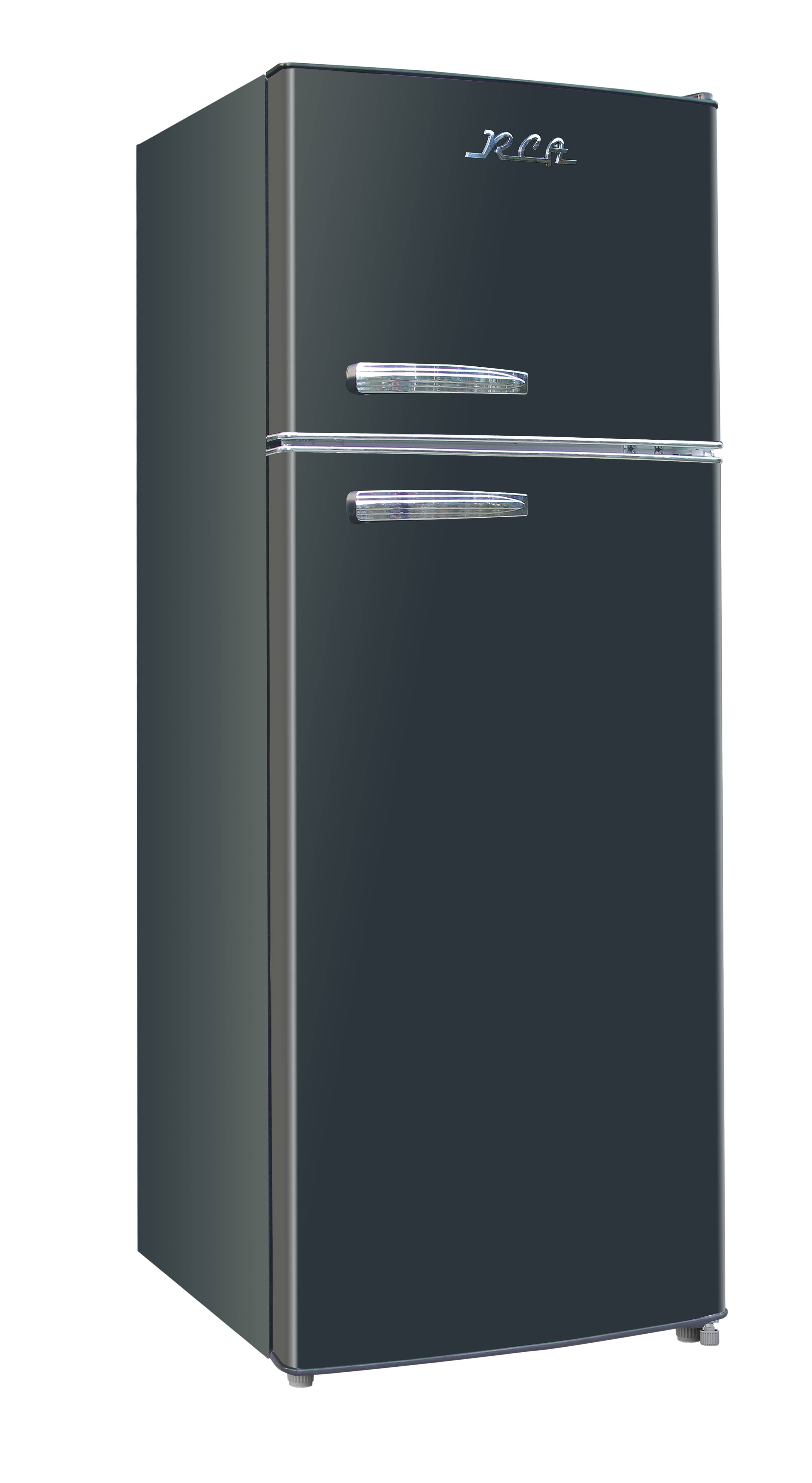 Hamilton Beach 7.5 Cu. Ft. Retro Top Freezer Refrigerator, Black