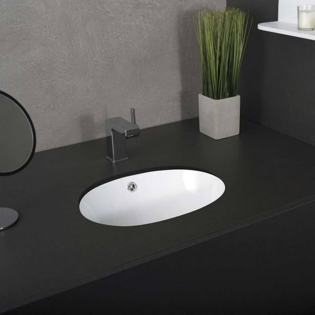 DAX 16.5'' White Bathroom Sink