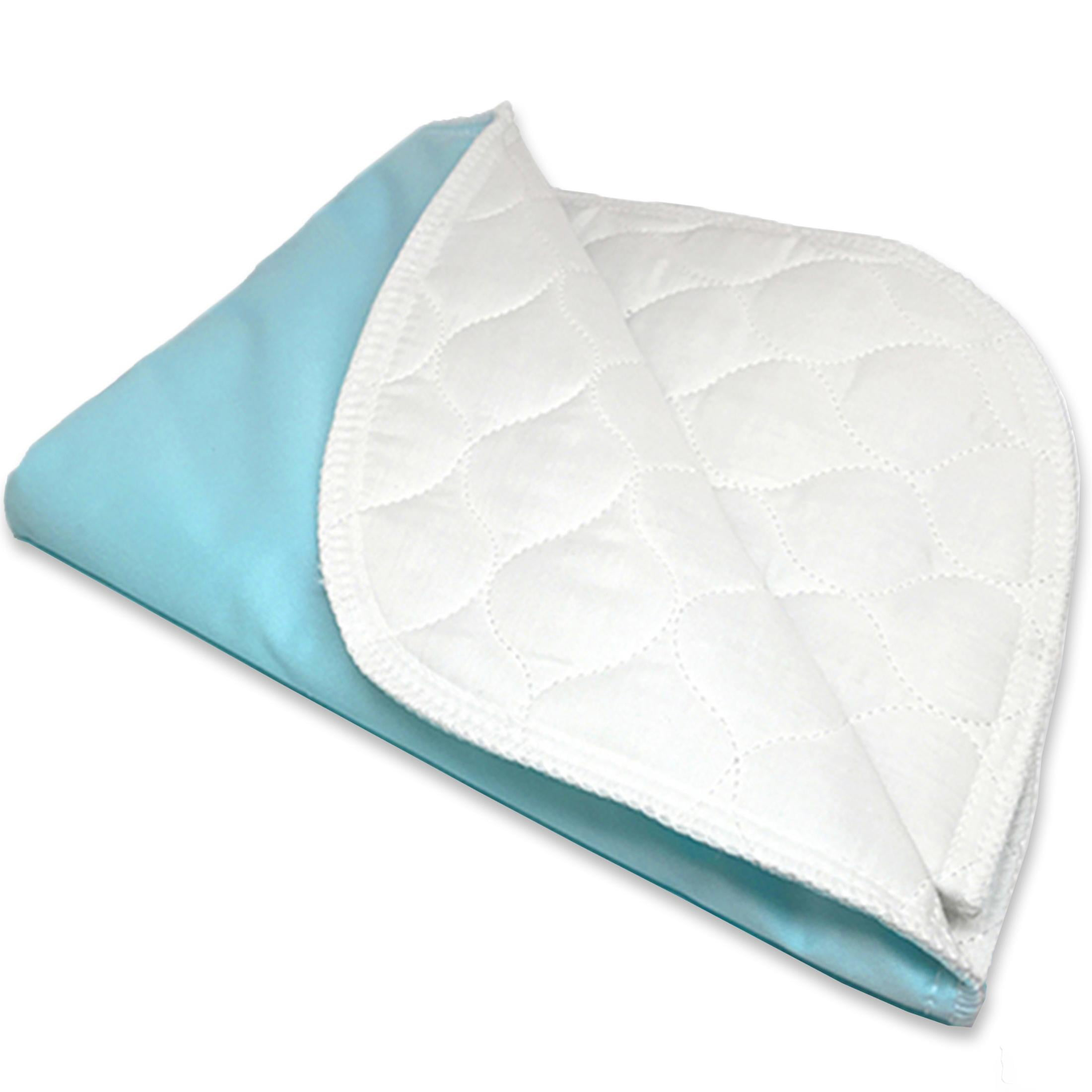 RMS Reusable & Washable Absorbent Waterproof Bed Pad Incontinence Protection, Blue, 24" x 36"