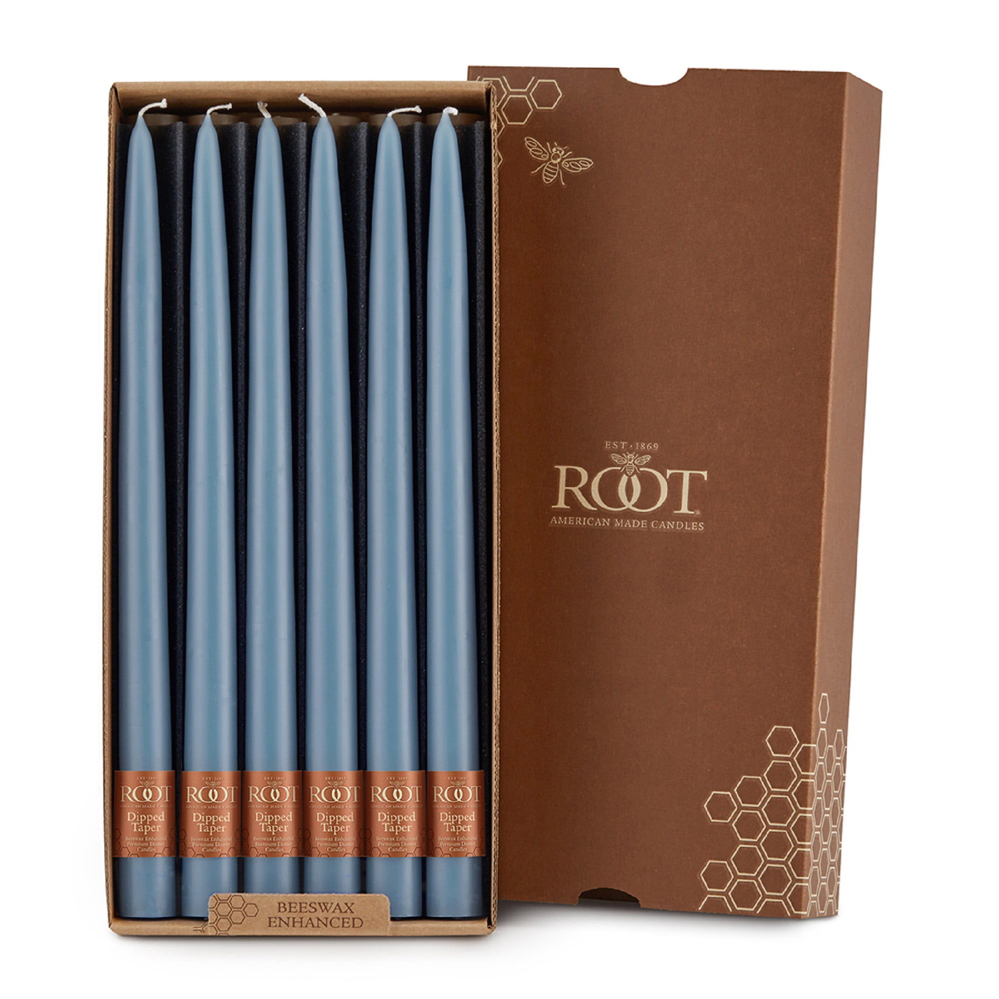 12 Piece Unscented Taper Candle Set