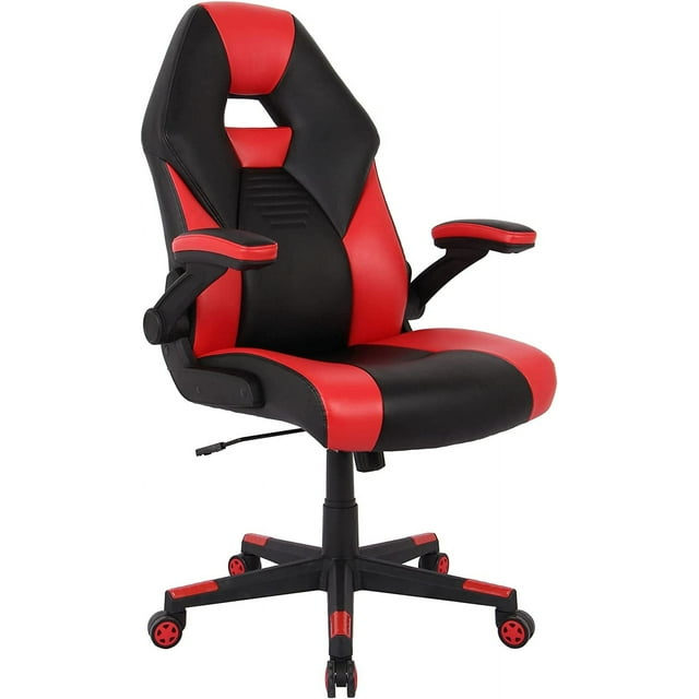 RGX Black and Red Faux Leather High-Back Gaming Chair