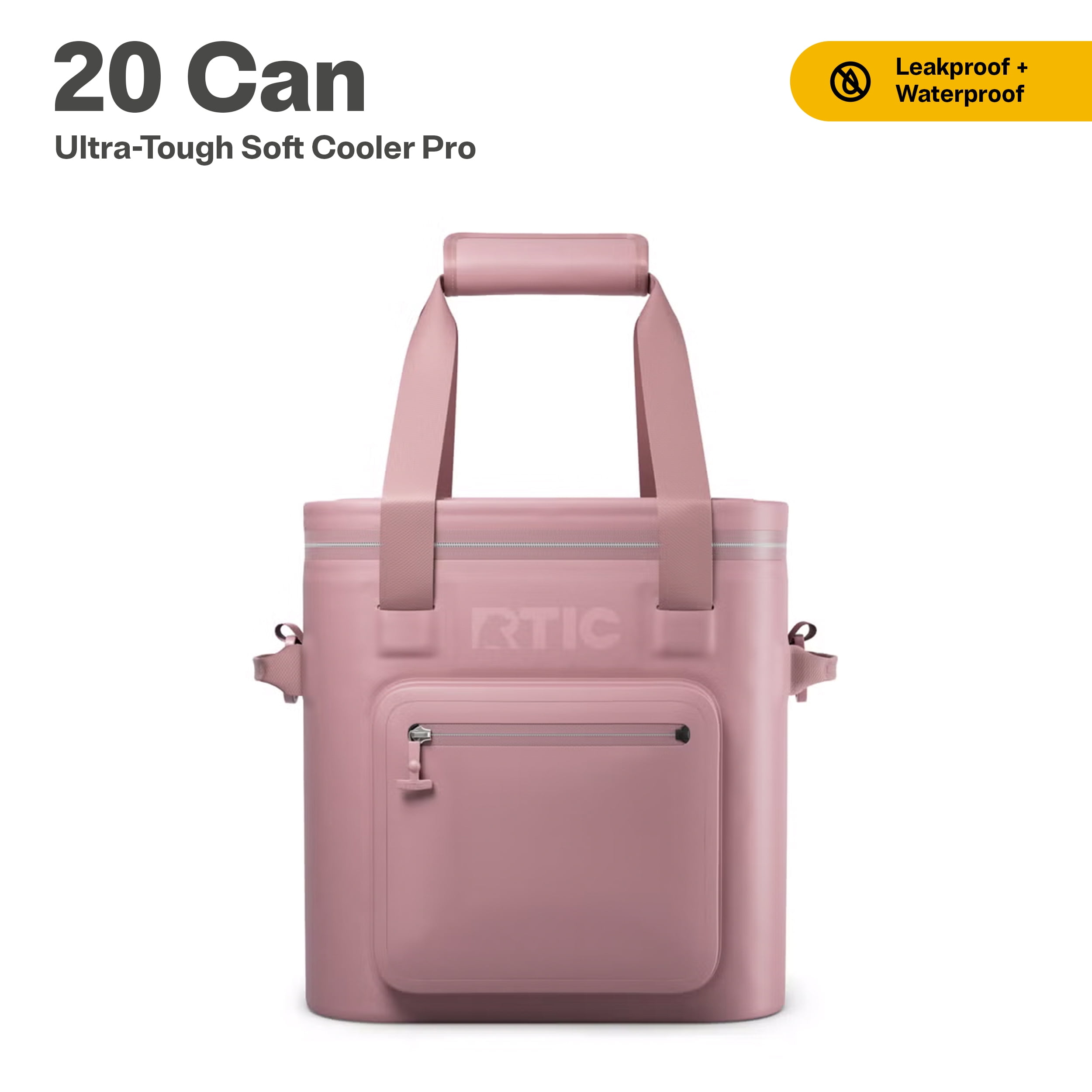 RTIC 20 Can Ultra-Tough Soft Cooler Pro, Leakproof Cooler, Waterproof Zipper, Snapdragon