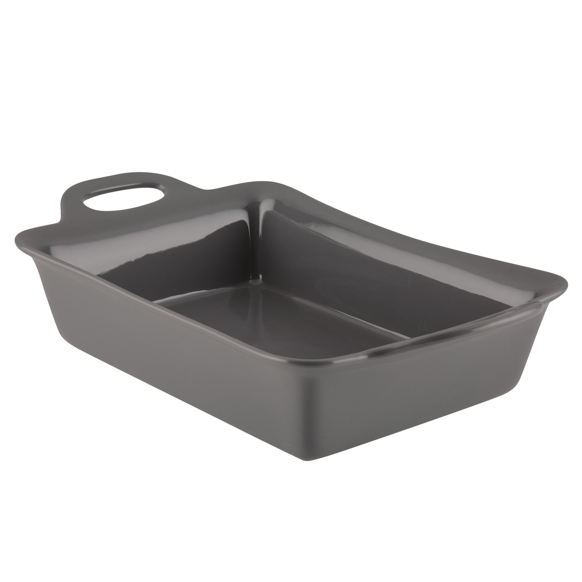 Rachael Ray Ceramics Rectangular Baker, 9-Inch by 13-Inch, Gray
