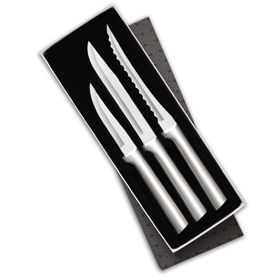 Rada Kitchen Knives Boxed Set, 3 Piece Cook’s Choice Gift Set, Heavy Duty Paring Knife, Utility/Steak Knife, and Tomato Slicer