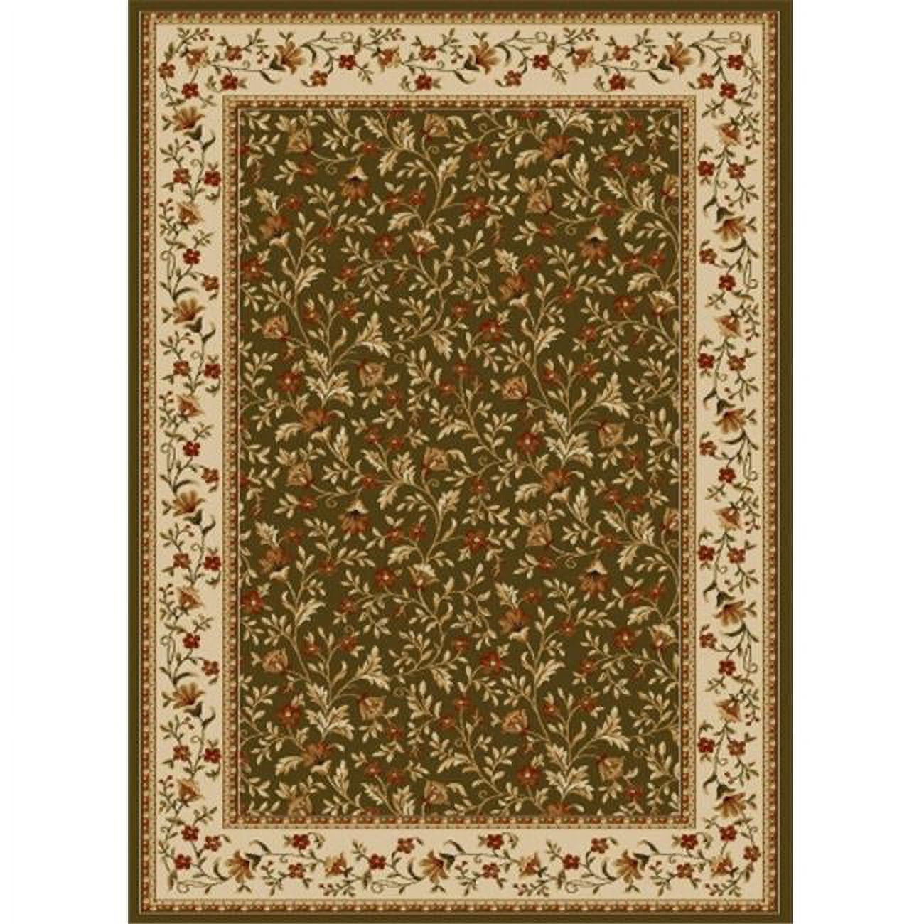 Radici 1593-1150-SAGE Como Rectangular Sage Green Traditional Italy Area Rug- 3 ft. 3 in. W x 4 ft. 11 in. H