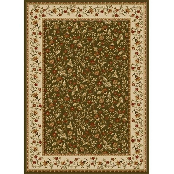 Radici 1593-1150-SAGE Como Rectangular Sage Green Traditional Italy Area Rug- 3 ft. 3 in. W x 4 ft. 11 in. H