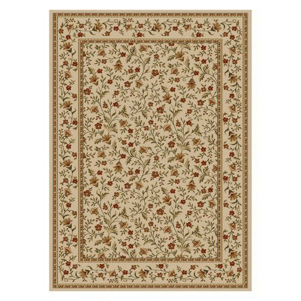 Radici Usa Como Area Rug 1593 Ivory/Brick Italian Bordered 2' 2" x 7' 7" Rectangle
