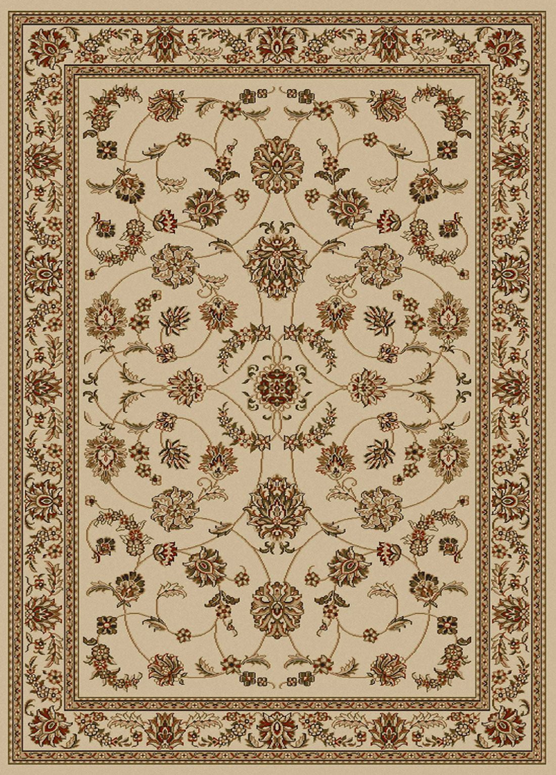 Radici Usa Como Area Rug 1596 Ivory Italian Bordered 9' 10" x 12' 10" Rectangle