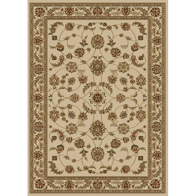 Radici Usa Como Area Rug 1596 Ivory Italian Bordered 9' 10" x 12' 10" Rectangle