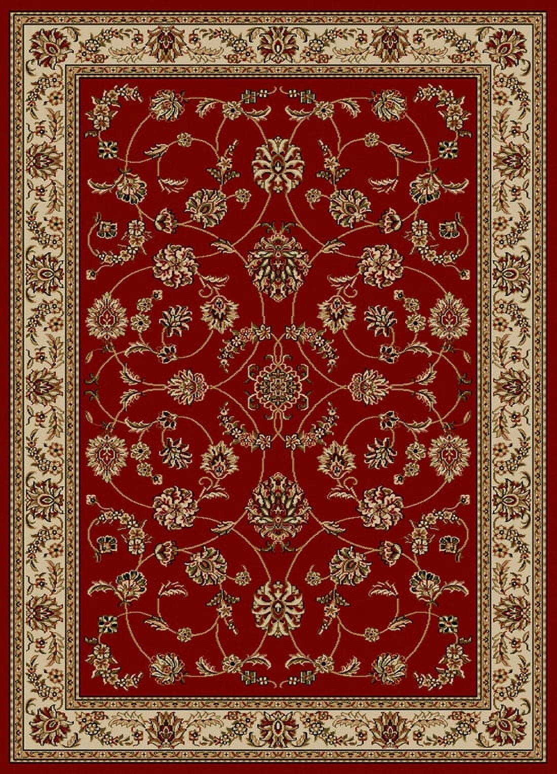 Radici Usa Como Area Rug 1596 Red Italian Bordered 3' 3" x 4' 11" Rectangle