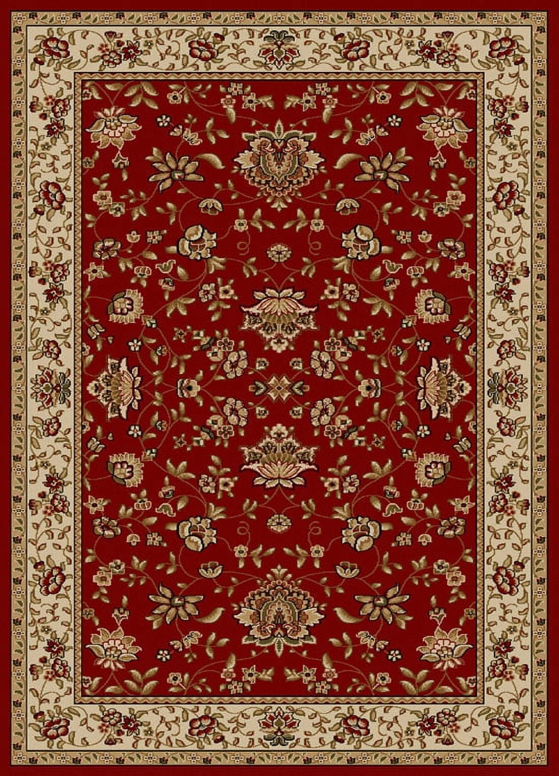 Radici Usa Como Area Rug 1597 Red Italian Bordered 3' 3" x 4' 11" Rectangle