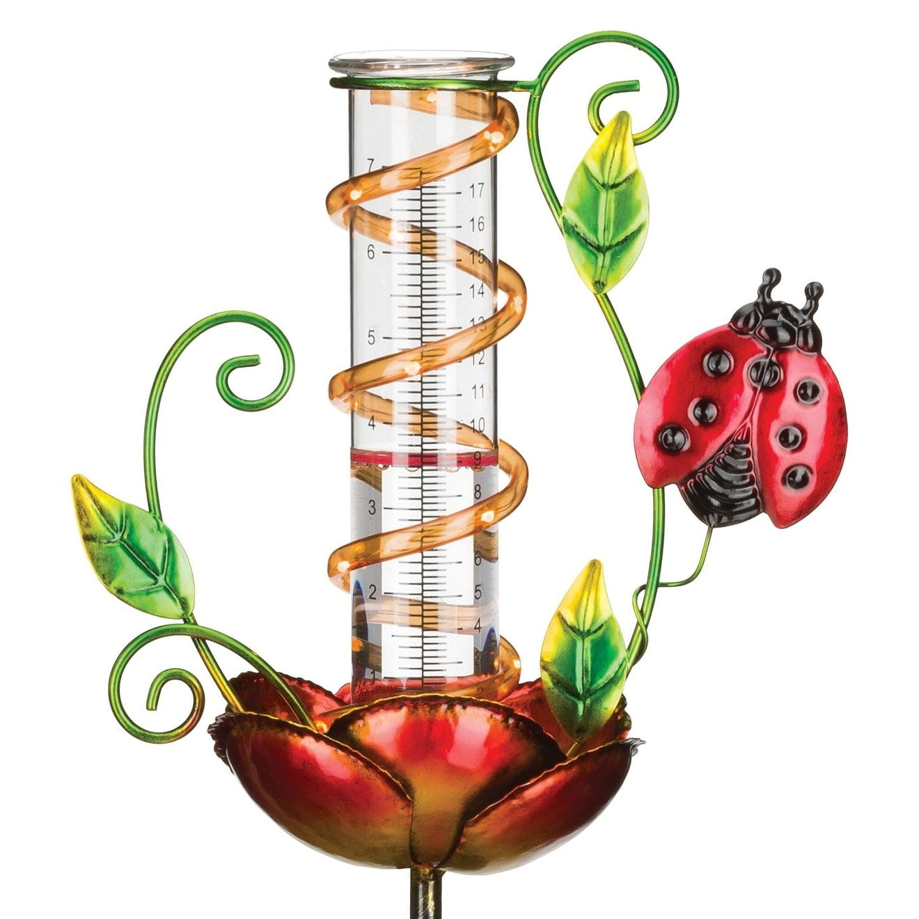 Regal Art & Gift 38'' Solar Powered Wireless Outdoor Rain Gauge