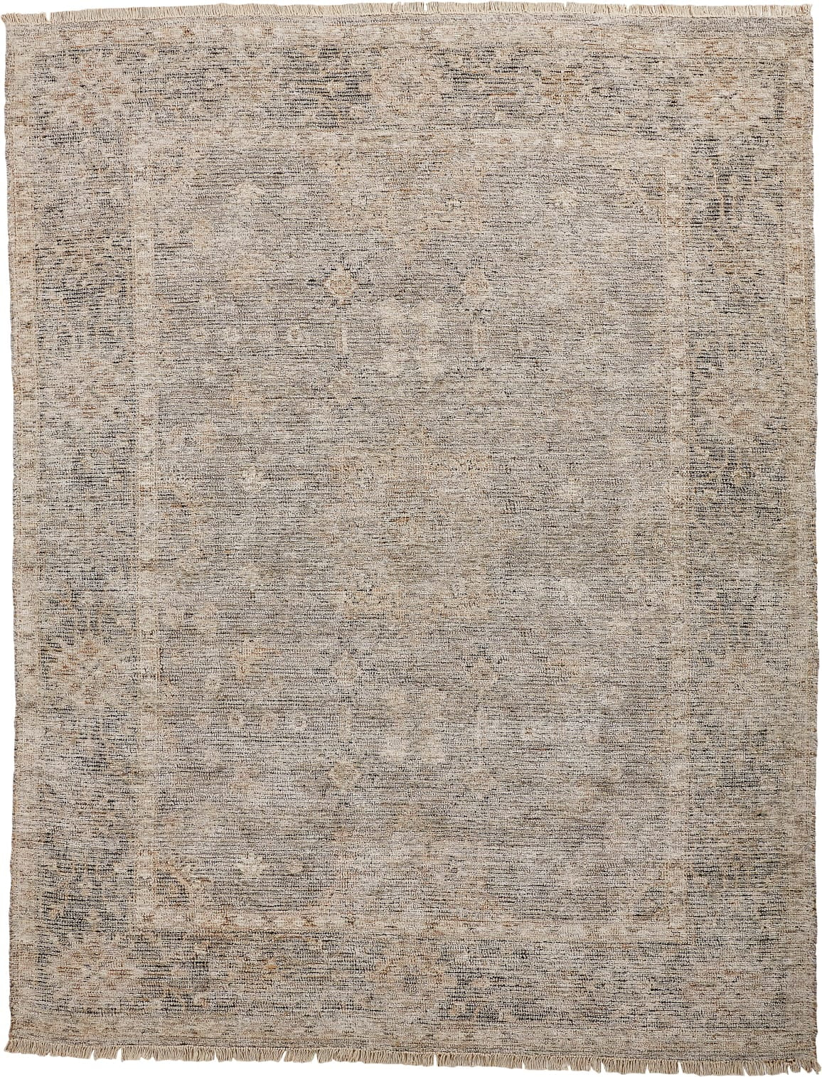 Ramey Vintage Space Dyed Wool Rug, Latte Tan/Gray, 3ft-6in x 5ft-6in Accent Rug