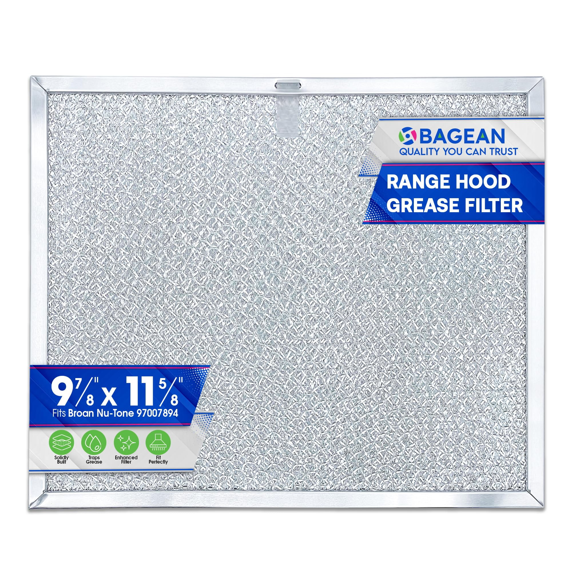 Range Hood Filter Replacement for 9.87 x 11.62 Inch 97007894 Broan Range Hood Filter and Nutone Kitchen Exhaust Fan Filter - Hood Vent Filter for Range Hood Filters Grease From the Stove Overhead (1)