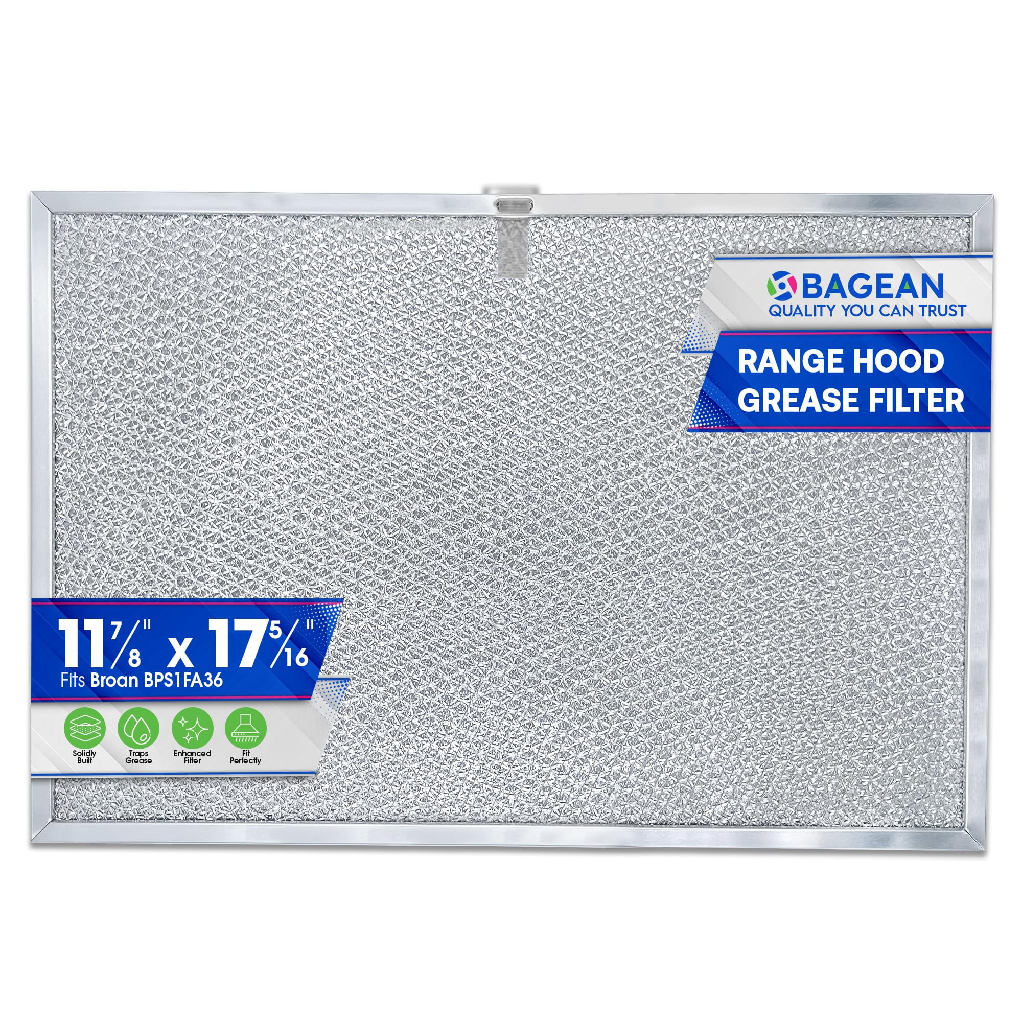 Range Hood Filter Replacement for BPS1FA36 17.35 x 11.80 Inch Broan Range Hood Filter and Allure Range Hood Filter - Hood Vent Filter for Range Hood - Filters Grease Entering the Stove Overhead