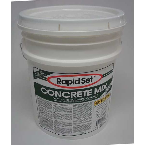 Rapid Set Concrete Mix,Pail,60 lb,Concrete Mix GRA-RSCM-60